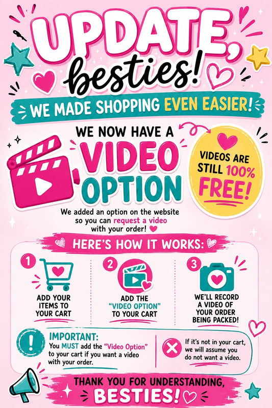 Add A Video With Your Order 🎥